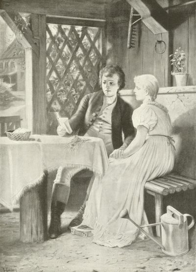 Goethe and Frederike by Hermann Kaulbach